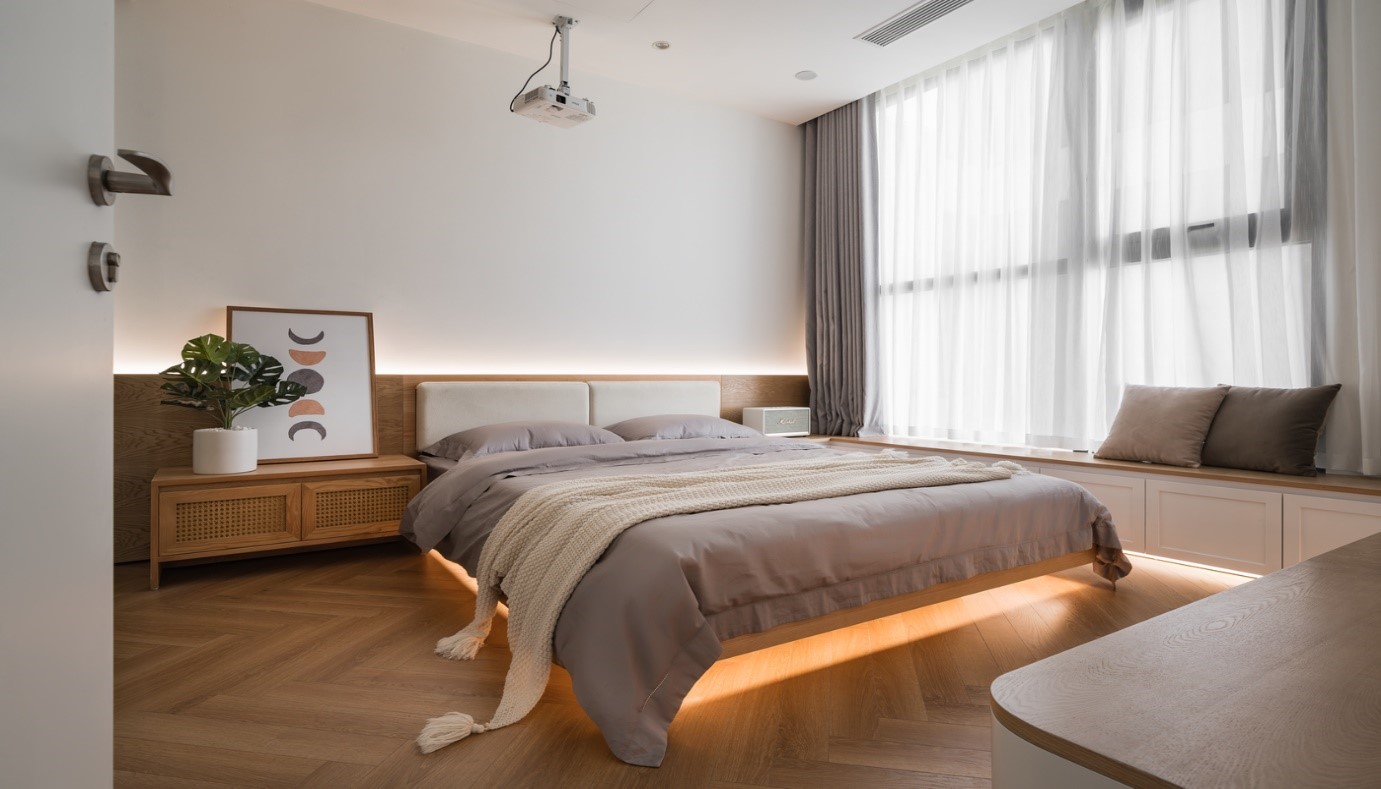 Bài trí phòng ngủ với thiết kế nội thất Hàn Quốc